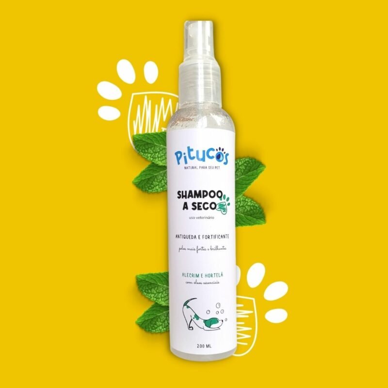 shampoo a seco vegano para pets