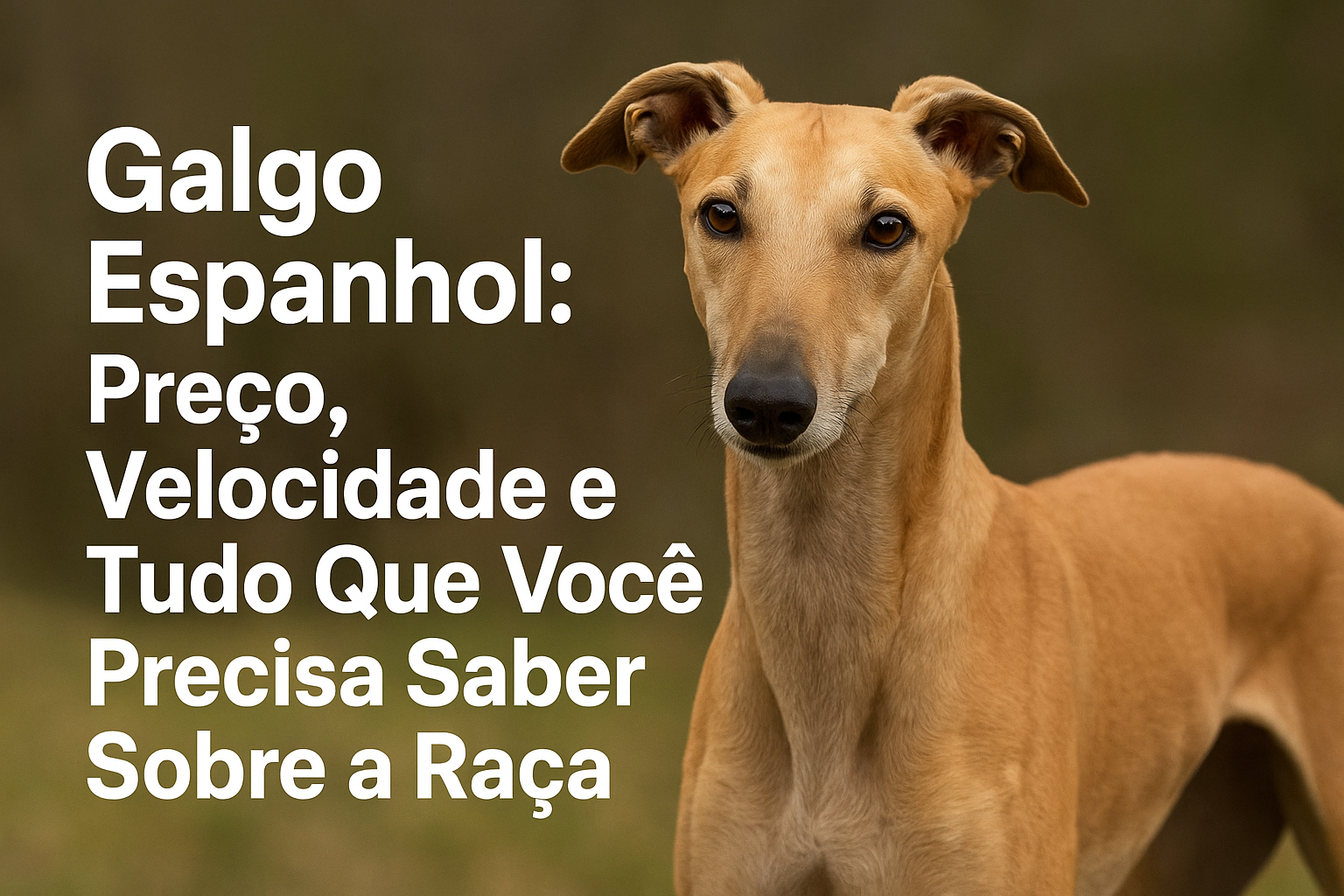 Galgo Espanhol: Preço, Velocidade e Tudo que Você Precisa Saber sobre a Raça